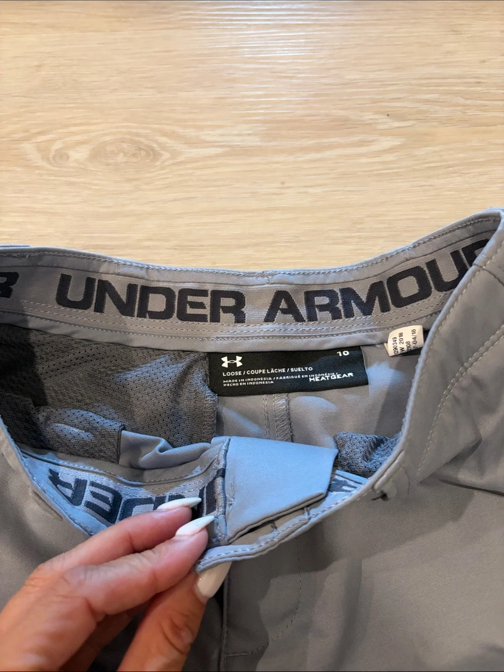 Under Armour Boys Gray Performance Shorts